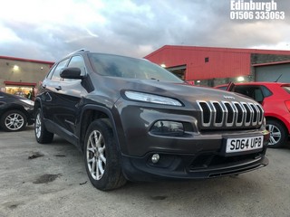 Location: Edinburgh - 2014 JEEP CHEROKEE LONGITUDE M-JET Estate REG: SD64UPB, Keys: No, MOT Expiry date: 05/09/2025, 1956 Diesel, 6 Speed Manual Diesel, Former Keepers: 4