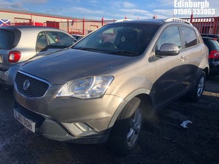 Location: Edinburgh - 2011 SSANGYONG KORANDO EX AWD AUTO Estate REG: LJ61DOH, Keys: No, MOT Expiry date: 24/04/2024, 1998 Diesel, 6 Speed Auto Diesel, Former Keepers: 3