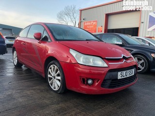 Location: Edinburgh - 2010 CITROEN C4 BY LOEB Coupe REG: SL10SSX, Keys: No, MOT Expiry date: 29/11/2024, 1598 Petrol, 5 Speed Manual Petrol, Former Keepers: 7