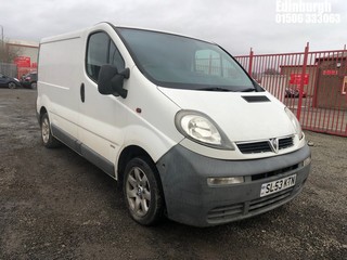 Location: Edinburgh - 2003 VAUXHALL VIVARO 2700 DTI SWB Panel Van REG: SL53KTN, Keys: No, MOT Expiry date: 14/12/2024, 1870 Diesel, 5 Speed Manual Diesel, Former Keepers: 6