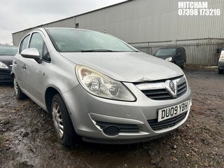 Location: MITCHAM - 2009 VAUXHALL CORSA LIFE A/C 5 DOOR HATCHBACK REG: DU09YBH, 1229cc PETROL, 5 SPEED MANUAL PETROL, Former Keepers: 3, Keys: No, MOT: Expiry date11/08/2025