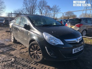 Location: Mitcham - 2013 VAUXHALL CORSA SE 5 Door Hatchback REG: AV62WVM, Keys: No, MOT Expiry date: 08/05/2025, 1229 Petrol, 5 Speed Manual Petrol, Former Keepers: 9