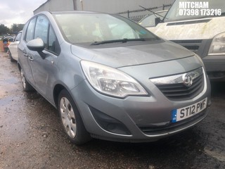 Location: Mitcham - 2012 VAUXHALL MERIVA EXCLUSIV TURBO AC MPV REG: ST12PWF, Keys: No, MOT Expiry date: 10/04/2024, 1364 Petrol, 5 Speed Manual Petrol, Former Keepers: 4
