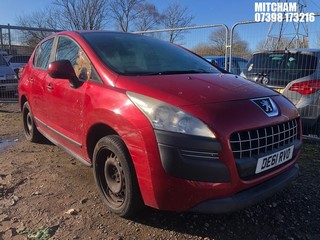 Location: Mitcham - 2011 PEUGEOT 3008 ACTIVE HDI 5 Door Hatchback REG: DE61RVO, Keys: No, MOT Expiry date: 25/01/2024, 1560 Diesel, 6 Speed Manual Diesel, Former Keepers: 5