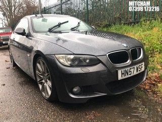 Location: Mitcham - 2008 BMW 320I M SPORT Coupe REG: HN57WSF, Keys: No, MOT Expiry date: 04/07/2024, 1995 Petrol, 6 Speed Manual Petrol, Former Keepers: 5