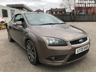 Location: Nottingham - 2008 FORD FOCUS CC-2 Coupe REG: AY08WHB, Keys: No, MOT Expiry date: 29/07/2025, 1999 Petrol, 5 Speed Manual Petrol, Former Keepers: 8
