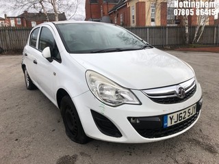 Location: Nottingham - 2013 VAUXHALL CORSA SPECIAL CDTIECOFLEX 5 Door Hatchback REG: YJ62SJY, Keys: No, MOT Expiry date: 28/11/2023, 1248 Diesel, 5 Speed Manual Diesel, Former Keepers: 7
