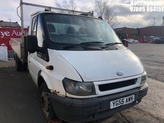 Location: Nottingham - 2005 FORD TRANSIT 350 LWB Dropside Lorry REG: YG55AWN, Keys: No, MOT Expiry date: 25/09/2024, 2402 Diesel, 5 Speed Manual Diesel, Former Keepers: 7