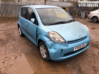 Location: Peterborough - 2005 DAIHATSU SIRION SE AUTO 5 Door Hatchback REG: YY55EXJ, Keys: No, MOT Expiry date: 06/11/2024, 1298 Petrol, 4 Speed Auto Petrol, Former Keepers: 7