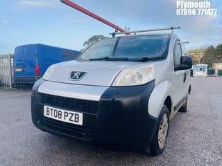 Location: Plymouth - 2008 PEUGEOT BIPPER S HDI Panel Van REG: BT08PZB, Keys: No, MOT Expiry date: 27/02/2025, 1399 Diesel, 5 Speed Manual Diesel, Former Keepers: 7