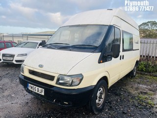 Location: Plymouth - 2006 FORD TRANSIT 350 LWB Panel Van REG: YM55BJF, Keys: No, MOT Expiry date: 29/04/2024, 2402 Diesel, 5 Speed Manual Diesel, Former Keepers: 5