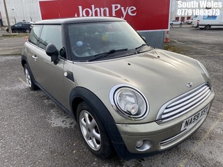 Location: South Wales - 2009 MINI COOPER 3 Door Hatchback REG: NA59XSY, Keys: No, MOT Expiry date: 28/01/2025, 1598 Petrol, 6 Speed Manual Petrol, Former Keepers: 3
