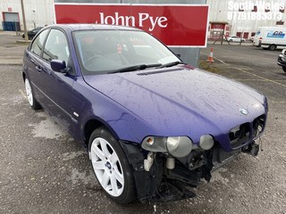 Location: South Wales - 2002 BMW 316TI SE COMPACT 3 Door Hatchback REG: RX02MSU, Keys: No, MOT Expiry date: 17/02/2021, 1796 Petrol, 5 Speed Manual Petrol, Former Keepers: 7