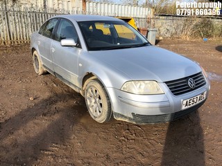 NOTE: ATF Registered Buyers ONLY - Location: Peterborough - 2003 VOLKSWAGEN PASSAT SE TDI 4 Door Saloon REG: AE53AEL, Keys: No, 1896 Diesel, 5 Speed Manual Diesel, Former Keepers: 5
