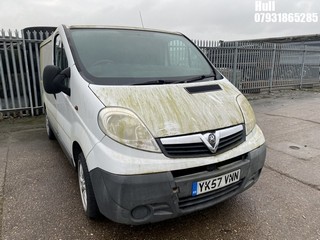 Location: Hull - 2007 VAUXHALL VIVARO 2700 CDTI SWB Panel Van REG: YK57VNN, Keys: No, MOT Expiry date: 09/08/2023, 1995 Diesel, 6 Speed Manual Diesel, Former Keepers: 7