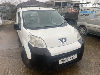 Location: Hull - 2012 PEUGEOT BIPPER S HDI Panel Van REG: VN12XXS, Keys: No, MOT Expiry date: 20/11/2024, 1248 Diesel, 5 Speed Manual Diesel, Former Keepers: 3