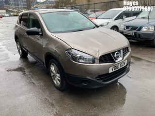 Location:  Hayes - 2010 NISSAN QASHQAI ACENTA DCI 5 Door Hatchback REG: VO10DZN, Keys: No, MOT Expiry date: 12/01/2025, 1461 Diesel, 6 Speed Manual Diesel, Former Keepers: 9