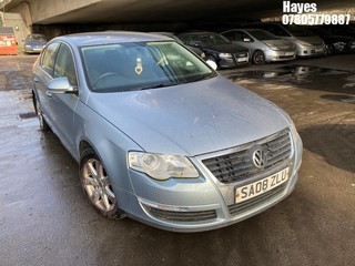 Location:  Hayes - 2008 VOLKSWAGEN PASSAT SE 160 4 Door Saloon REG: SA08ZLU, Keys: No, MOT Expiry date: 03/05/2025, 1798 Petrol, 6 Speed Manual Petrol, Former Keepers: 4