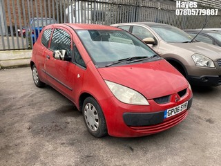 Location:  Hayes - 2006 MITSUBISHI COLT CZI 3 Door Hatchback REG: GP06SYR, Keys: No, MOT Expiry date: 16/08/2024, 1124 Petrol, 5 Speed Manual Petrol, Former Keepers: 4