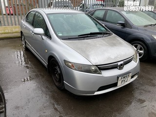 Location:  Hayes - 2006 HONDA CIVIC Saloon REG: FM55PYJ, Keys: No, MOT Expiry date: 24/09/2024, 1800 Petrol, AUTOMATIC, Former Keepers: 4