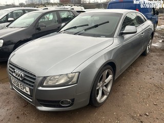 Location: North Woolwich - 2008 AUDI A5 T FSI SPORT 6SP Coupe REG: GX58EPL, Keys: No, MOT Expiry date: 02/07/2025, 1798 Petrol, 6 Speed Manual Petrol, Former Keepers: 10