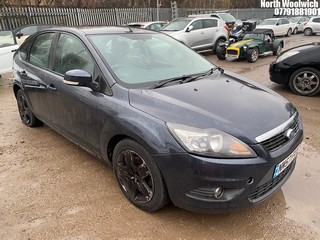 Location: North Woolwich - 2008 FORD FOCUS ZETEC 100 5 Door Hatchback REG: NM57FXX, Keys: No, MOT Expiry date: 30/10/2025, 1596 Petrol, 5 Speed Manual Petrol, Former Keepers: 10