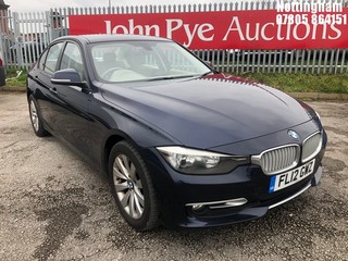 Location: Nottingham - 2012 BMW 320D MODERN 4 DOOR SALOON REG: FL12GWZ, 1995cc DIESEL, 6 SPEED MANUAL DIESEL, Former Keepers: 2, Keys: Yes, MOT Expiry date: 08/02/2026