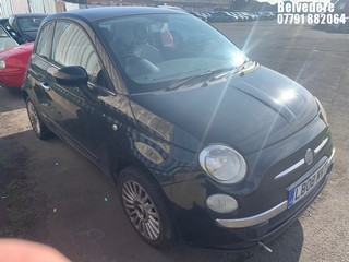 Location: Belvedere - 2008 FIAT 500 LOUNGE RHD 3 DOOR HATCHBACK REG: LB08MVT, 1242cc PETROL, 5 SPEED MANUAL PETROL, Former Keepers: 8, Keys: No, MOT Expiry date: 16/09/2025