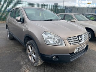 Location: Belvedere - 2009 NISSAN QASHQAI ACENTA 5 Door Hatchback REG: CA09MBV, Keys: No, MOT Expiry date: 20.12.2024, 1598 Petrol, 5 Speed Manual Petrol, Former Keepers: 4