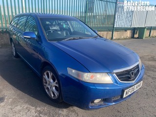 Location: Belvedere - 2006 HONDA ACCORD VTEC EXECUTIVE Estate REG: WF06HHR, Keys: No, MOT Expiry date: 13.04.2024, 1998 Petrol, 5 Speed Manual Petrol, Former Keepers: 4