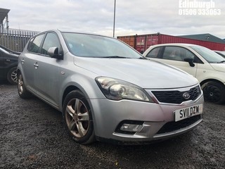 Location: Edinburgh - 2011 KIA CEED 2 CRDI 5 Door Hatchback REG: SV11DZW, Keys: No, MOT Expiry date: 26/09/2024, 1582 Diesel, 6 Speed Manual Diesel, Former Keepers: 6