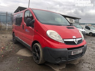 Location: Edinburgh - 2011 VAUXHALL VIVARO 2700 CDTI SWB Panel Van REG: R800CCS, Keys: No, MOT Expiry date: 23/05/2024, 1995 Diesel, 6 Speed Manual Diesel, Former Keepers: 4