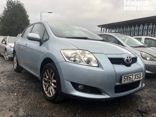 Location: Edinburgh - 2007 TOYOTA AURIS TR VVT-I 5 Door Hatchback REG: SV57XSO, Keys: No, MOT Expiry date: 25/01/2025, 1598 Petrol, 5 Speed Manual Petrol, Former Keepers: 7