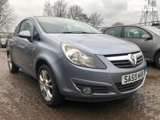 Location: Mitcham - 2009 VAUXHALL CORSA SXI 3 Door Hatchback REG: SA59MVR, Keys: No, MOT Expiry date: 07/12/2024, 1229 Petrol, 5 Speed Manual Petrol, Former Keepers: 7