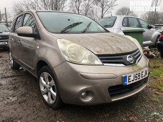 Location: Mitcham - 2009 NISSAN NOTE N-TEC DCI MPV REG: EJ59EJK, Keys: No, MOT Expiry date: 02/08/2021, 1461 Diesel, 5 Speed Manual Diesel, Former Keepers: 4