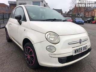 Location: Nottingham - 2009 FIAT 500 POP 3 Door Hatchback REG: WN59XWZ, Keys: No, MOT Expiry date: 28/10/2024, 1242 Petrol, 5 Speed Manual Petrol, Former Keepers: 8