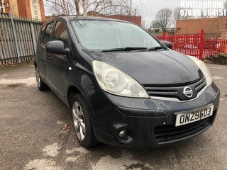 Location: Nottingham - 2009 NISSAN NOTE TEKNA MPV REG: ONZ9603, Keys: No, MOT Expiry date: 17/12/2025, 1598 Petrol, 5 Speed Manual Petrol, Former Keepers: 4