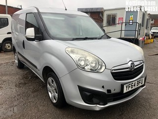 Location: Nottingham - 2014 VAUXHALL COMBO 2000 L1H1 CDTI SPOR Panel Van REG: YF64BFU, Keys: No, MOT Expiry date: 24/08/2025, 1248 Diesel, 5 Speed Manual Diesel, Former Keepers: 5