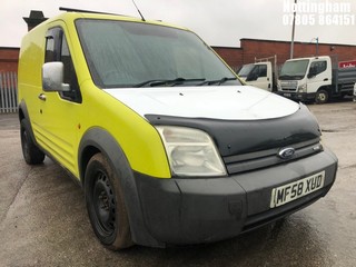 Location: Nottingham - 2008 FORD TRANSIT CONN T200 75 Panel Van REG: MF58XUD, Keys: No, MOT Expiry date: 24/03/2025, 1753 Diesel, 5 Speed Manual Diesel, Former Keepers: 5