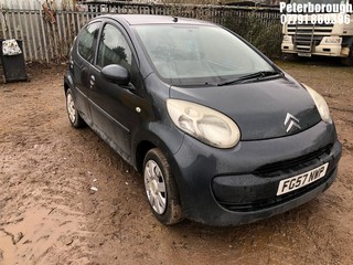 Location: Peterborough - 2007 CITROEN C1 RHYTHM 5 Door Hatchback REG: FG57NWP, Keys: No, MOT Expiry date: 10/01/2025, 998 Petrol, 5 Speed Manual Petrol, Former Keepers: 5