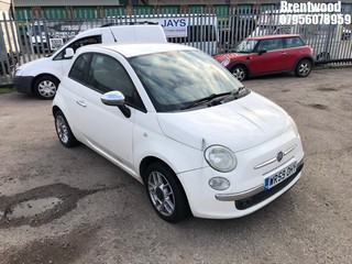 Location: BRENTWOOD - 2009 FIAT 500 SPORT 3 DOOR HATCHBACK REG: WR59OHY, 1242cc PETROL, 5 SPEED MANUAL PETROL, Former Keepers: 10, Keys: No, MOT: Expiry date08/09/2025