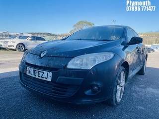 Location: Plymouth - 2010 RENAULT MEGANE I-MUSIC VVT 100 5 Door Hatchback REG: WL10EZJ, Keys: No, MOT Expiry date: 31/08/2024, 1598 Petrol, 5 Speed Manual Petrol, Former Keepers: 5