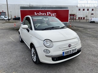 Location: South Wales - 2013 FIAT  500 C LOUNGE Convertible  REG: HX13ZVT, 1242cc Petrol , 5 Speed Manual Petrol, Former Keepers: 4, Keys: Yes, MOT Expiry date: 24/03/2025