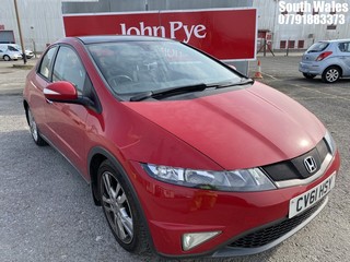 Location: South Wales - 2011  HONDA  CIVIC ES I-VTEC 5 Door Hatchback 	 REG: CV61HSY, 1799cc Petrol , 6 Speed Manual Petrol, Former Keepers: 3, Keys: Yes, MOT Expiry date: 15/02/2025