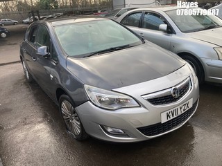 NOTE: ATF Registered Buyers ONLY - Location:  Hayes - 2011 VAUXHALL ASTRA EXCITE 5 Door Hatchback REG: KV11YZX, Keys: No, 1398 Petrol, 5 Speed Manual Petrol, Former Keepers: 6