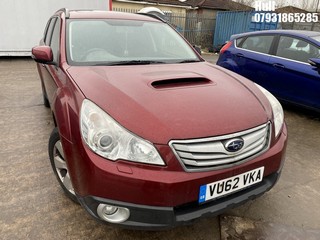 Location: Hull - 2012 SUBARU OUTBACK SE BOXER D SYM AW Estate REG: VU62VKA, Keys: No, MOT Expiry date: 14/06/2024, 1998 Diesel, 6 Speed Manual Diesel, Former Keepers: 3