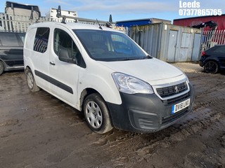 Location: Leeds - 2018 PEUGEOT PARTNER PROFESSION L1 BLU Panel Van REG: DV18LNX, Keys: No, MOT Expiry date: 21-11-2025, 1560 Diesel, 5 Speed Manual Diesel, Former Keepers: 4