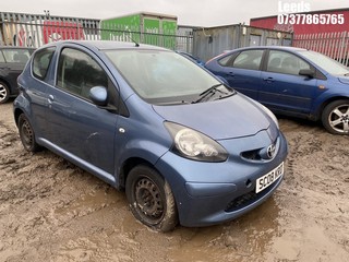 Location: Leeds - 2008 TOYOTA AYGO BLUE VVT-I 3 Door Hatchback REG: SC08KRD, Keys: No, MOT Expiry date: 13-11-2024, 998 Petrol, 5 Speed Manual Petrol, Former Keepers: 4