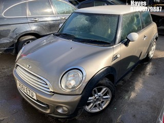 Location:  Hayes - 2011 MINI COOPER 3 Door Hatchback REG: AO61ETU, Keys: No, MOT Expiry date: 19/06/2025, 1598 Petrol, 6 Speed Manual Petrol, Former Keepers: 7