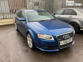 Location:  Hayes - 2007 AUDI A4 S LINE T FSI QUATTRO A Estate REG: LS56ZFF, Keys: No, MOT Expiry date: 20/09/2024, 1984 Petrol, 6 Speed Auto Petrol, Former Keepers: 9